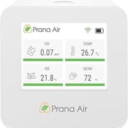 Prana Air OxyCO Air Oxygen Monitor | Detecting O2, CO, Temperature & Humidity | WiFi Connectivity Via Mobile & TV Apps, and AQI Dashboard-31