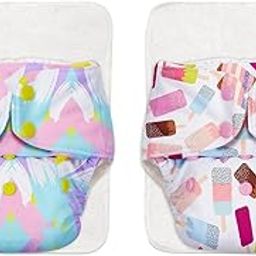 SuperBottoms BASIC - Assorted Pack of 2 (2 Shell + 2 Insert) Cloth Diaper For Baby |Washable & Reusable |0-3 Years |Freesize & Adjustable |Reduces Rash | With Quick Dry Pad/Insert-27