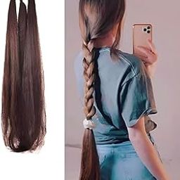 Hair Extensions Parandi Choti Hair For Women/Hair Paranda Choti For Women Hair (Dark Brown)-image-6