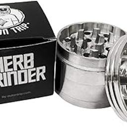 OutonTrip Classic Metallic Herb Crusher – 52mm (Silver) | Sturdy & Efficient Grinding-picture-10