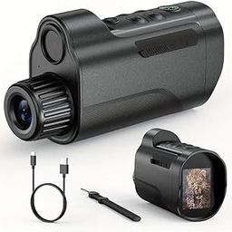 High-Definition 1080P Infrared Night Vision Monocular with Goggles - Compact, Portable for Hunting & Outdoor Adventures, USB Rechargeable Battery, Deer & Forest Scene, Deer Observation Gear-image-6