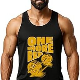 Men's Gym Vest Tank Top – Sleeveless Workout Vest | Bold Motivational Print | Dri Fit, Quick Dry, Lightweight & Breathable for Bodybuilding & Fitness – 88% Polyester 12% Lycra (Black)-image-98