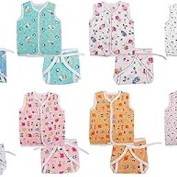 First Step New Born Baby Gift Pack Jhabla with Diaper (Multicolor, Pack of 16)(Size-L-12inchs,B-10inchs)-image-47