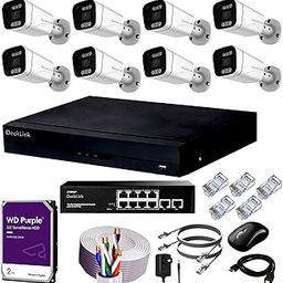 8Mp 4K UHD 2160p Ip Cctv Camera Full Set Metal Body Audio Mic Inbuilt, Poe 8+2 Full Giga 1000Mbps Switch, Cat6 Cable With 2Tb Surveillance Hard Drive And All Accessories-29