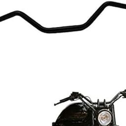 Dhe Best HB27 Bike Universal Customized Stylish Handlebar/Handle Bar Pipe/Rod Black for RE Thunderbird 350 Model 2-14