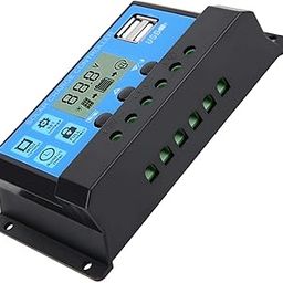 Ubervia® Solar Charging Regulator, Solar Charge Controller Short Circuit Protection Dual USB Out Portable 40A for Home-45