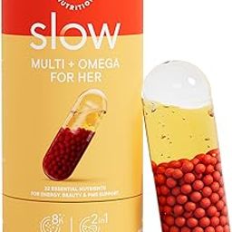 Wellbeing Nutrition Slow Multivitamin & Omega 3 for Women Biotin, B-Complex, Iron, B12, D3, Magnesium, Probiotics+22 Vitamins & 10 Antioxidants | Skin Radiance, Hair, Metabolism, PMS, 60 Veg Capsules-11