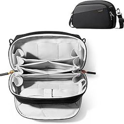TERRIFI Electronics Organizer Travel Case, Water-Resistant Tech Pouch, Large Capacity Portable Storage Bag for Cables, Cords, Chargers, and Phone, Travel-Friendly Tech Organizer-image-25