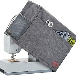 DOUBLE R BAGS Sewing Machine Cover with Storage Pockets – Fits Singer, Brother, Usha, Juki, Jack, Silai Machines – Heavy Duty Cloth Cover for Tailoring, Silaaee – 15x7x12 Inch.-image-89