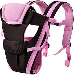 Chinmay Kids® Baby Carrier Cum Kangaroo Bag 4 in 1 Carry Bag Baby Carrier Cum Kangaroo Bag Cuddler (Air Mash Fabric) (Pink)-image-97