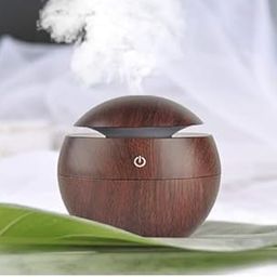 Wooden Cool Mist Humidifiers Essential Oil Diffuser Aroma Air Humidifier with Colorful Change for Car, Office, Babies, humidifiers for Home, air humidifier for Room (Wood Colour)-image-94