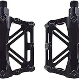 Aluminium Alloy MTB Cycle Road Bicycle Flat Pedals Pedal (Black)-29