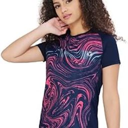 Women's Regular Fit Polyester T-Shirt (W-106)-image-56