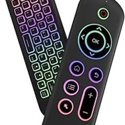 Tobo Mouse with 2.4G BT5.2 Remote Control Wireless Keyboards for Set-top Box Assistant Remote Controller with Backlit Mini Keyboard for Computer Laptop etc. TD-1285WA-30