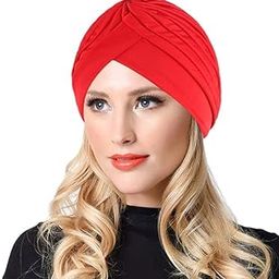 Stretch Polyester Turbans Pagri Head Bennie Cover India's Hat Twisted Headwrap Men & Women-image-18