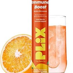 PLIX - THE PLANT FIX Vitamin C Immunity Booster 15 Effervescent Tablets,Pack Of 1 (Orange Flavour),Contains Amla And Zinc,Helps Improve Mood,Increases Energy Levels,Gluten-Free,Non-Gmo,Vegan-image-64