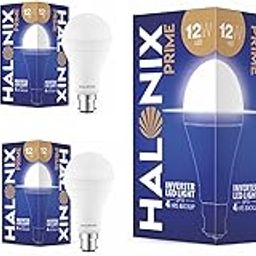 Halonix 12W Rechargeable Emergency Inverter LED Bulb | Emergency Light | Upto 4 Hours Battery | B22D | 1 Year - Warranty (Pack of 5, White)-16