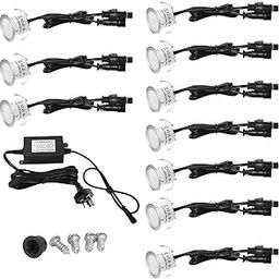 ARTISOUL® 10Pcs Led Deck Light Ip67 Waterproof Outdoor Lamp for Garden Landscape Decor Warm White | Yard, Garden & Outdoor Living | Outdoor Lighting | Landscape & Walkway Lights-image-88