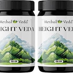 Herbal Veda Height Veda Powder, 300 g Pack of 2, 150gm each, Helps Growth, Supreme Formula-image-10