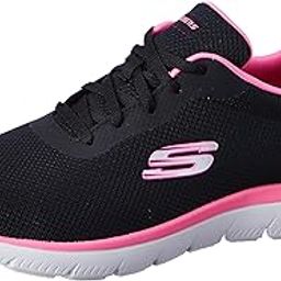 Womens Summits - 896219id Black/HOT Pink Casual Shoe - 3 UK (6 US) (896219ID-BKHP)-image-1