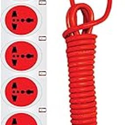 R3 GERMAN Power Spike Guard, Strip Surge Protector with Master Switch and 6 Outlets, Heavy Duty Extension Cord for Home, Office, Travel, Laptop & Phone Charging Bricks (10 Meter Wire)-picture-22