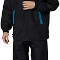 REAL Raincoat for Men Waterproof for Bike Riders | Adjustable Hood, Inner Pockets, Reflective Stickers | Textured Polyester Jacket, Pants | Lexus Zippers & Velcro lexus-picture-40