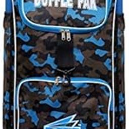 CW Duffle PAK Blue Black Army Print Kit Bag Cricket Kit Bag Camouflage Backpack Kit Bag Cricket Sports Kit Bag for Cricket Bats Compartment Duffle Sports Kit Bag with Double Bat Compartment-image-62