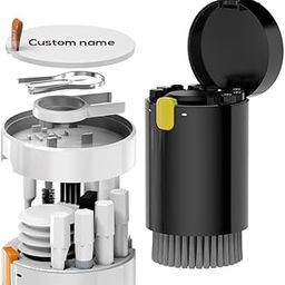 Vervevent Personalized Gift, 20-in-1 Multifunctional Electronic Cleaning Kit, Black and White Available, Customized Text (White)-image-52