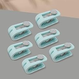 SAJANI Plastic Non-Slip Blanket Quilt Holding Clips | Quilt Sheet Holder Comforter Fasteners | Needle Clip Free Duvet Cover Clips for Bedding Cover, Blanket, Curtains (Multicolor) (2)-picture-14