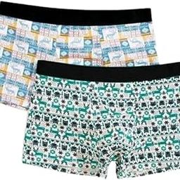 Men's Cotton Ice Silk Underwear Boxer Briefs Breathable Casual Style Camouflage Printed Shorts Multi-Color-image-76