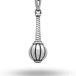 925 Sterling Silver Lord Hanuman Weapon Mace (Gada) Bajrangbali Pendant Hindu Religious Jewelry for Men & Boys-image-29