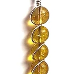 astroghar Natural Citrine Beaded Crystal Pendant For Men For Women-picture-20