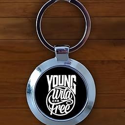 Young, Wild & Free Round Kecyhain | Customization also available-96