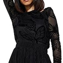 Alaya F x URB_N Women Printed Mesh Top with Camisole-image-50