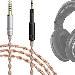GEEKRIA Apollo Silver-Plated Upgrade 4.4mm to 2.5mm Audio Cable Compatible with Sennheiser HD 620S/599/598/560S/505/400PRO/579/569 Headphones, Replacement Cord (4 ft / 1.2 m)-image-21