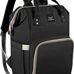 Styleys Baby Diaper Bag Backpack - Baby Bag for Boys & Girls - Diaper Backpack - Large Travel Diaper Bags - Baby Registry Search & Shower Gifts Newborn Essentials & Items for Mom (Black)-image-37