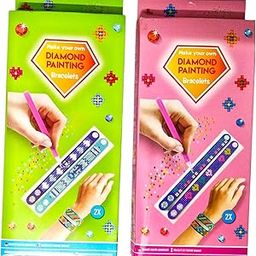 CARU CRAFT DIY Diamond Painting Bracelet Kit, Make Your Own Crystal Art Bracelets, Mosaic Sticker Kit for Boys Girls, 5D Diamond Art Painting Kit for Birthday Rakhi Gift (Design2)-image-18
