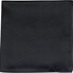 The Solid Essentials Black Pocket Square For Men-image-21