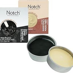 FYORR Sensitive Areas Face And Body Katori Wax For Eyebrow / Upper Lips / Facial Hair / Bikni / Armpit / Underarms / Legs / Thigs Peel Off Hair Removal Wax (No Strip Wax) (80g Each) (White Chocolate + Deep Charcoal)-image-35
