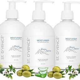 ST. D'VENCE Alpine Winter Edition Moisturizer Body Lotion for Dry Skin Women & Men | Tea Tree Oil, Shea Butter & Vitamin E | Body Lotion for Summer | Combo Pack of 3- (300 ml x 3)-38