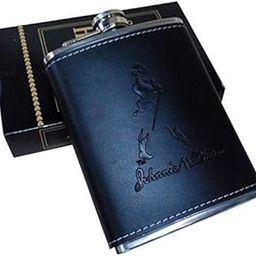 BESTDI Stainless Steel and Stitched Leather Hip Flask 8 oz (230 Ml), Wine Whiskey Vodka Alcohol Drinks Pocket Bottle for Men Women - Alcoholic-13
