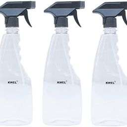 KWEL 500ml Flat Spray Bottle for Liquid Spray Sanitizer/Ironing/Garden/Offices/Hospitals/Multipurpose Use (Black Pack of 3)-image-78