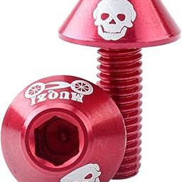 SECRET DESIRE 4X Lightweight Aluminium Alloy Bike Water Bottle Cage Bolts M6 Screws Red-image-36