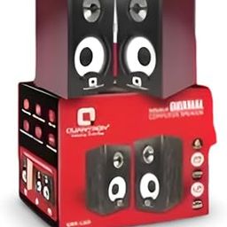 QUANTRON Double Dhamal Computer Speaker | 6W Output | USB 2.0 Play | Heavy Bass | Stereo Sound | 3.5mm Audio Jack | in-Built Cable | Model: QWS-1205-picture-2