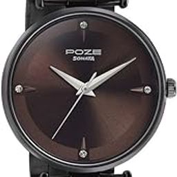 Sonata Poze Quartz Analog Grey dial Metal Strap Watch for Women-SP80014QM02-image-84