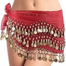 YUPPIN Women's Belly Dancing Belt Colorful Waist Chain Belly Dance Hip Scarf Belt-image-63