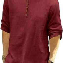 Cotton Blend Solid Casual Short Kurta for Men Full Sleeve Mandarin Collar Stylish Shirt Kurta for Men-image-53