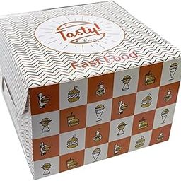 LPI Burger Fries Packing Box for Delivery, Durable & Strong, Easy to Assemble (Pack of 20, Cream)-image-12