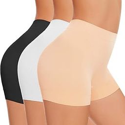 Mid Seamless Cotton Ice Silk Safety Pants Anti-Slip Non-Curling Shorties/Underskirt Shorts for Women (One Size Fit to 30-38 inch)-picture-53