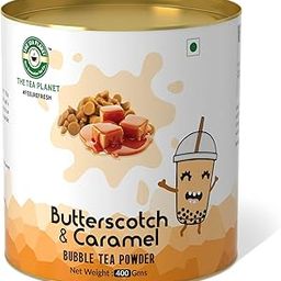 Tea Planet Boba Tea Premix – Instant Bubble Tea Powder for Smooth, Creamy Drinks | DIY Milk Tea, Lattes, Milkshakes, and Desserts | Vegan & Non-GMO, (400gms, BUTTERSCOTCH&CARAMEL)-image-9